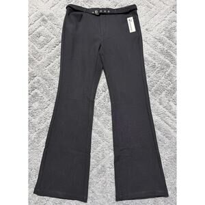 New Womens No Boundaries Mid Rise Belted Bootcut Trousers Size Medium 32x31